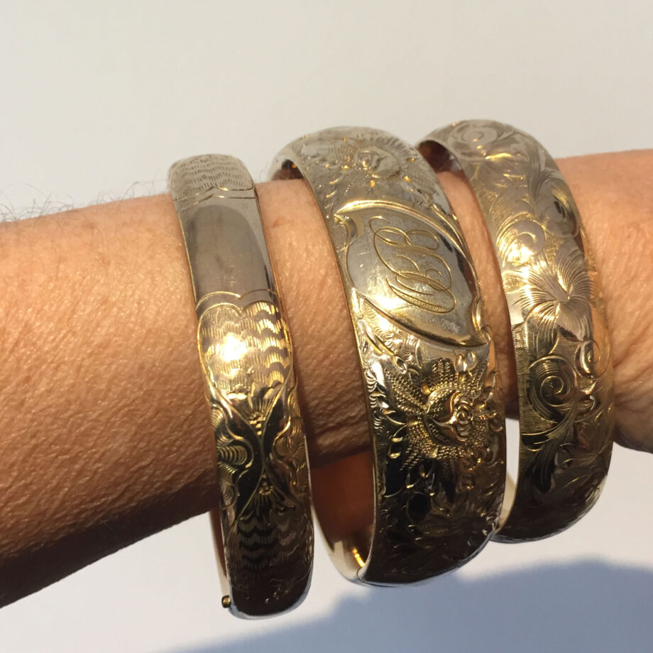 Victorian Gold Filled Bangles