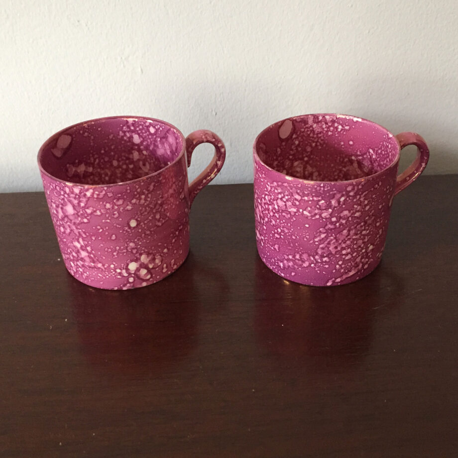 Matched Pair of Luster Mugs