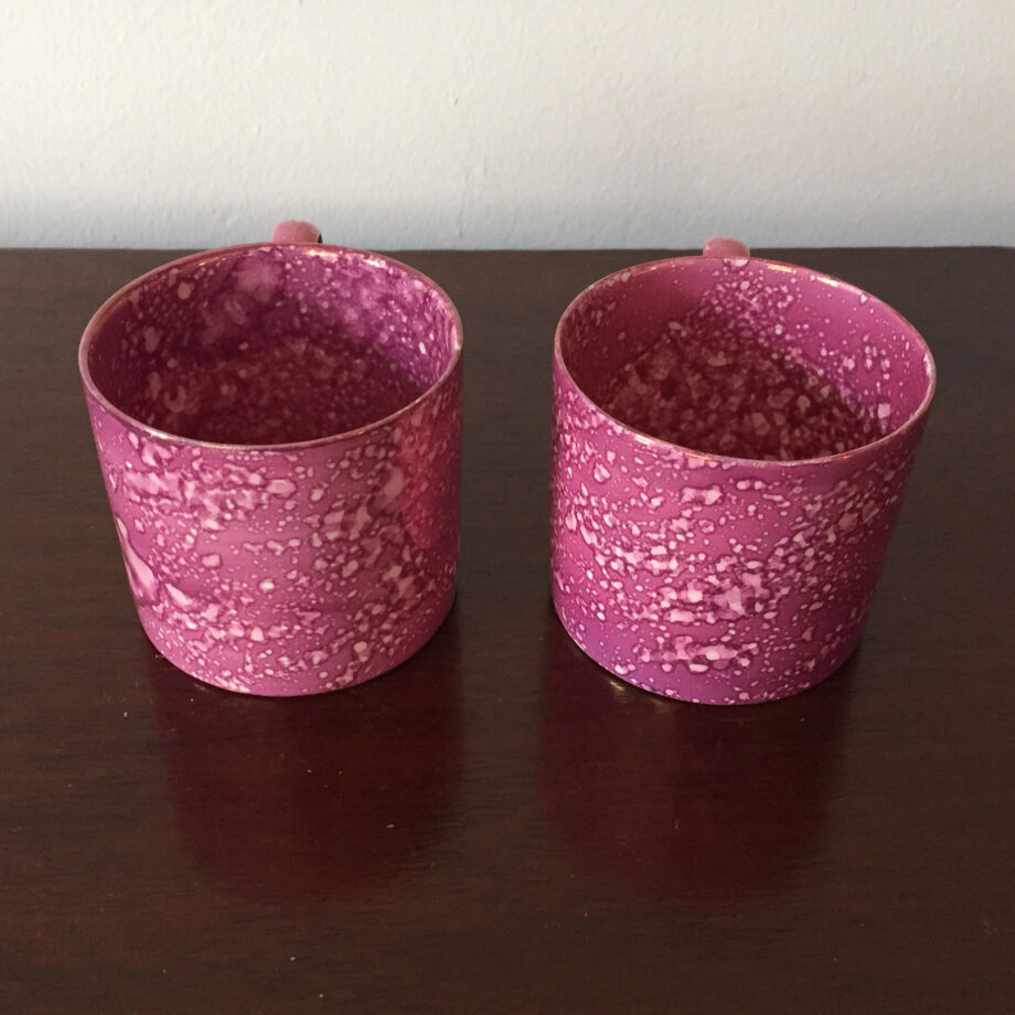 Matched Pair of Luster Mugs