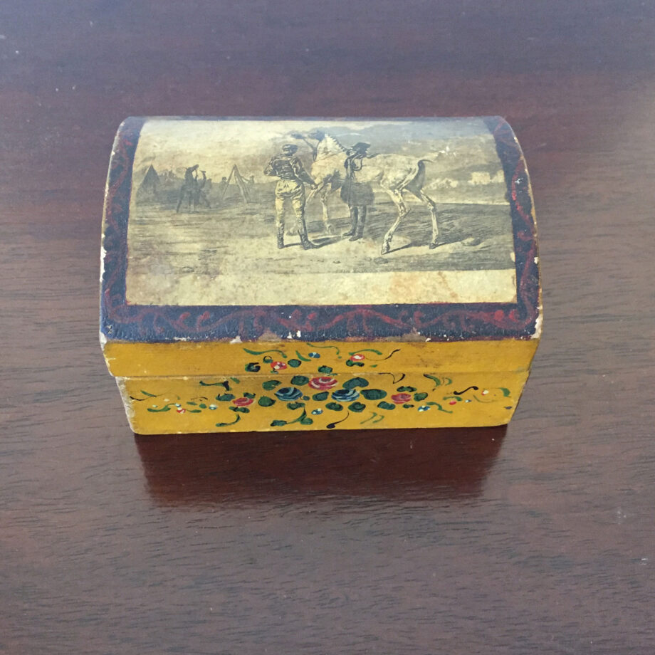 Small Painted Dome Top Box