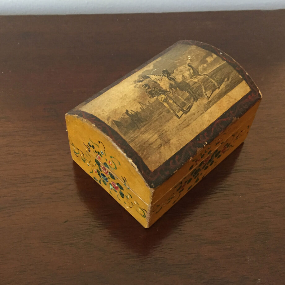 Small Painted Dome Top Box