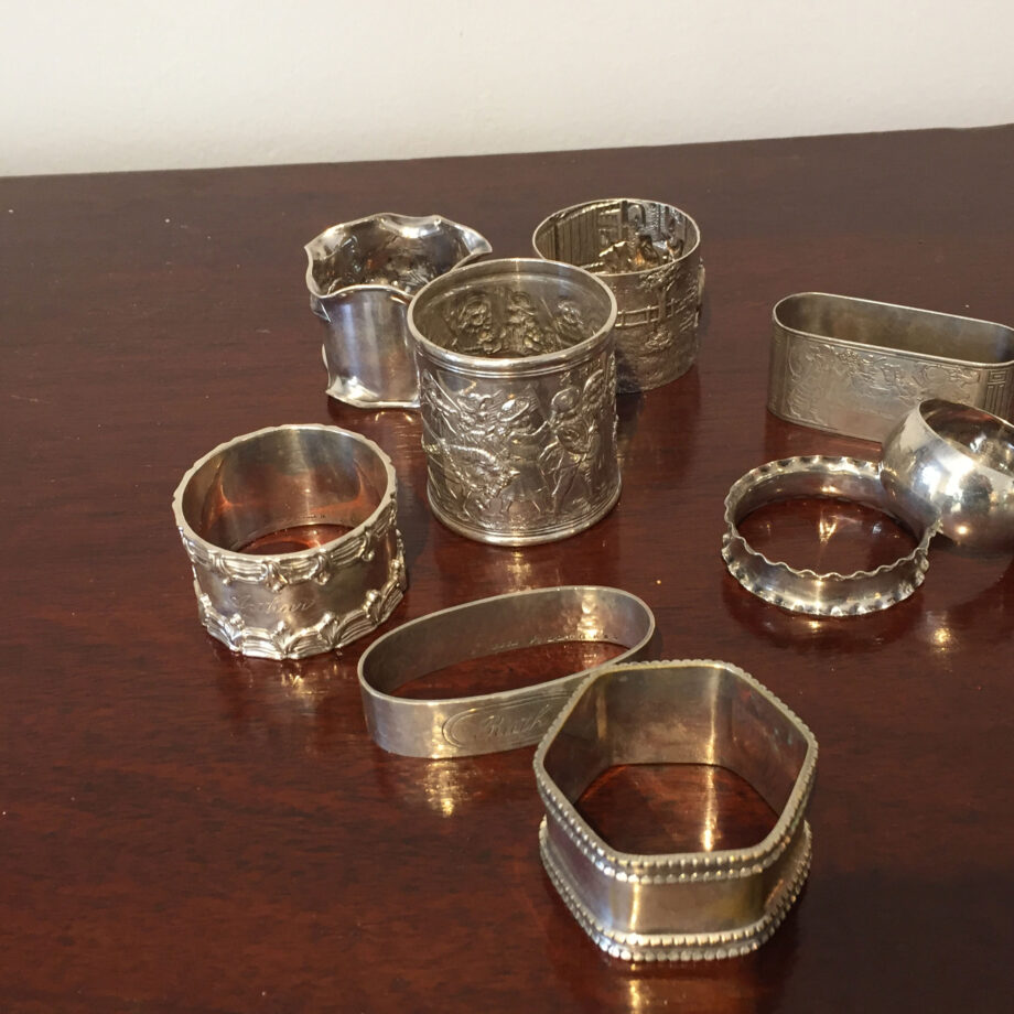 Collection of Sterling Silver Napkin Rings