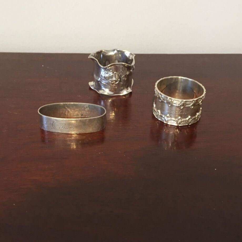 Collection of Sterling Silver Napkin Rings