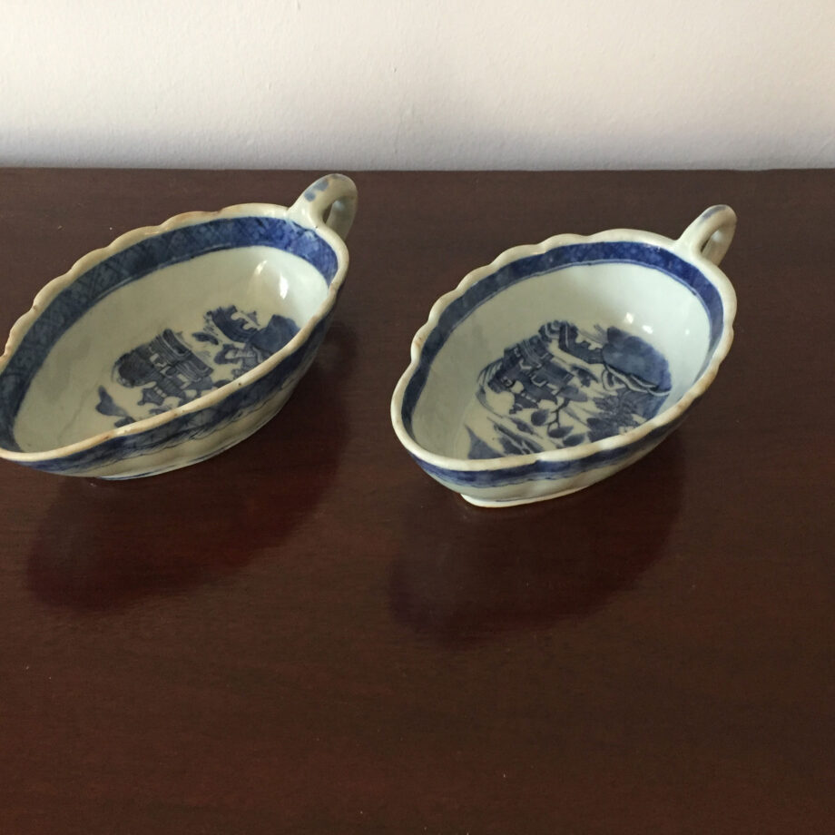 Two Canton Sauce Boats