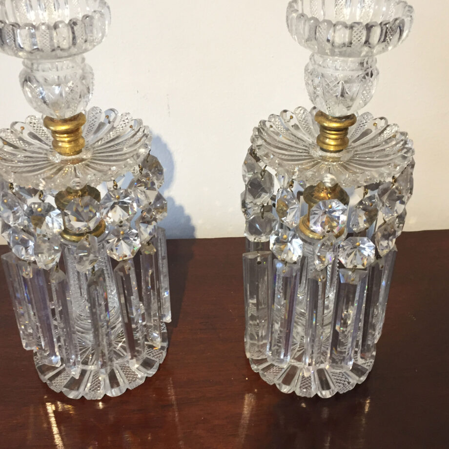 Pair of Crystal Candlesticks