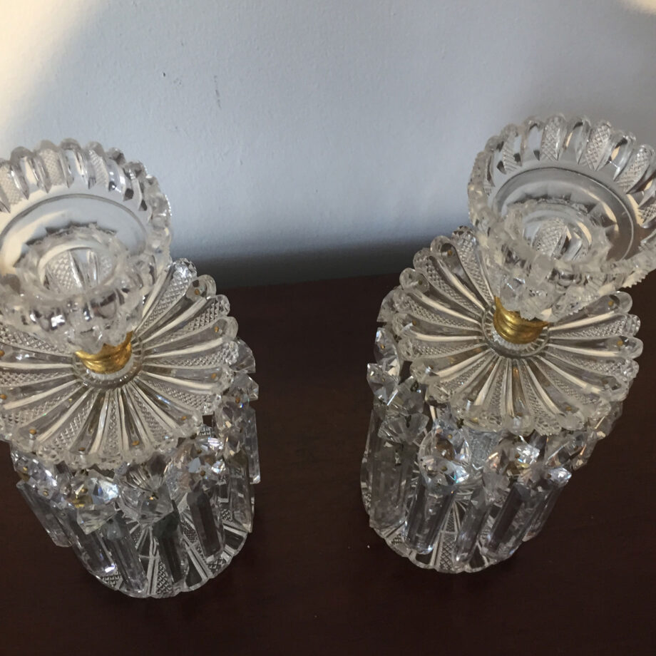 Pair of Crystal Candlesticks