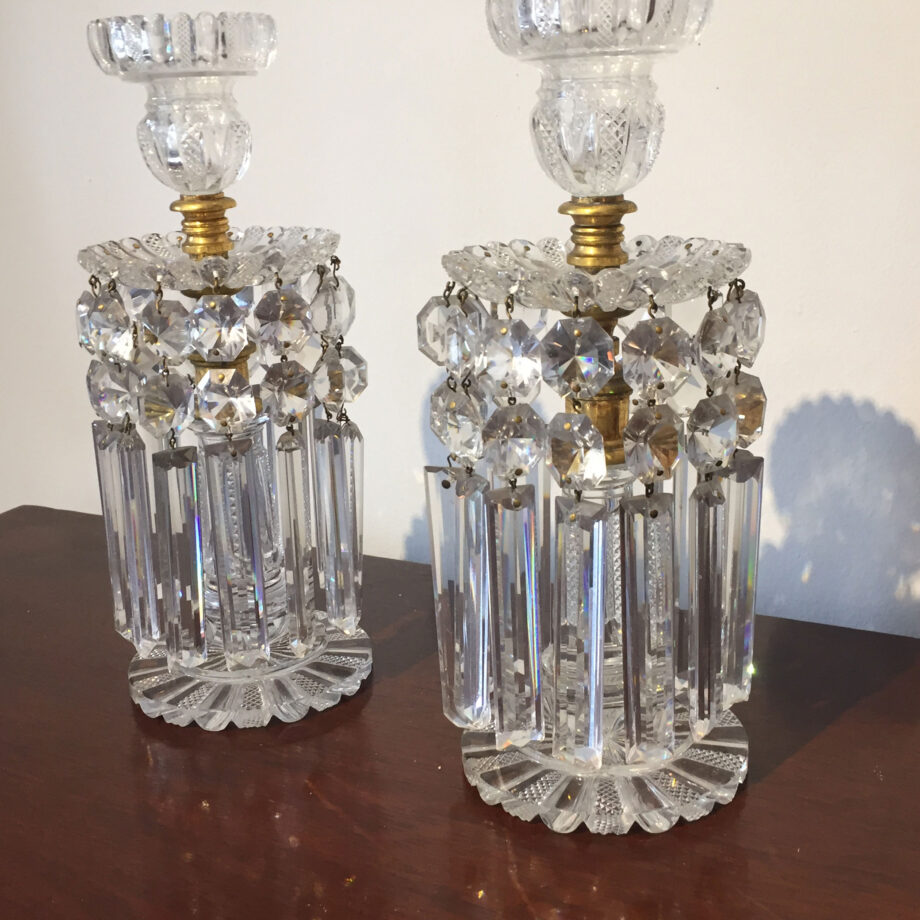 Pair of Crystal Candlesticks