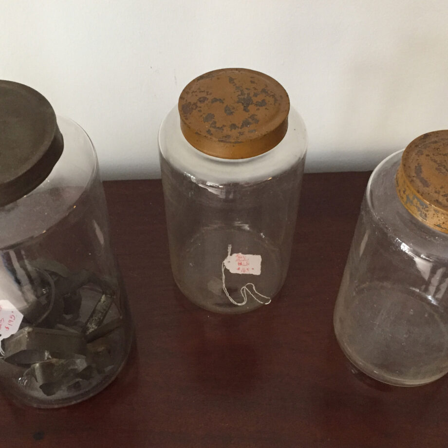 Three Early Glass Jars