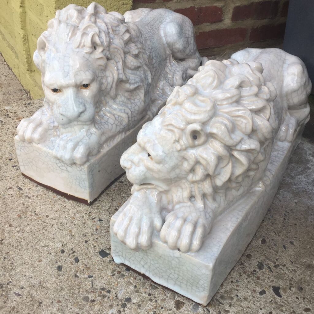 Ceramic Lion Statues Boyd S Antiques   IMG 5846 1024x1024 