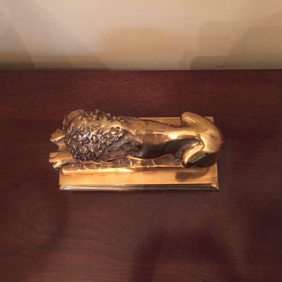 Brass Lion Doorstop