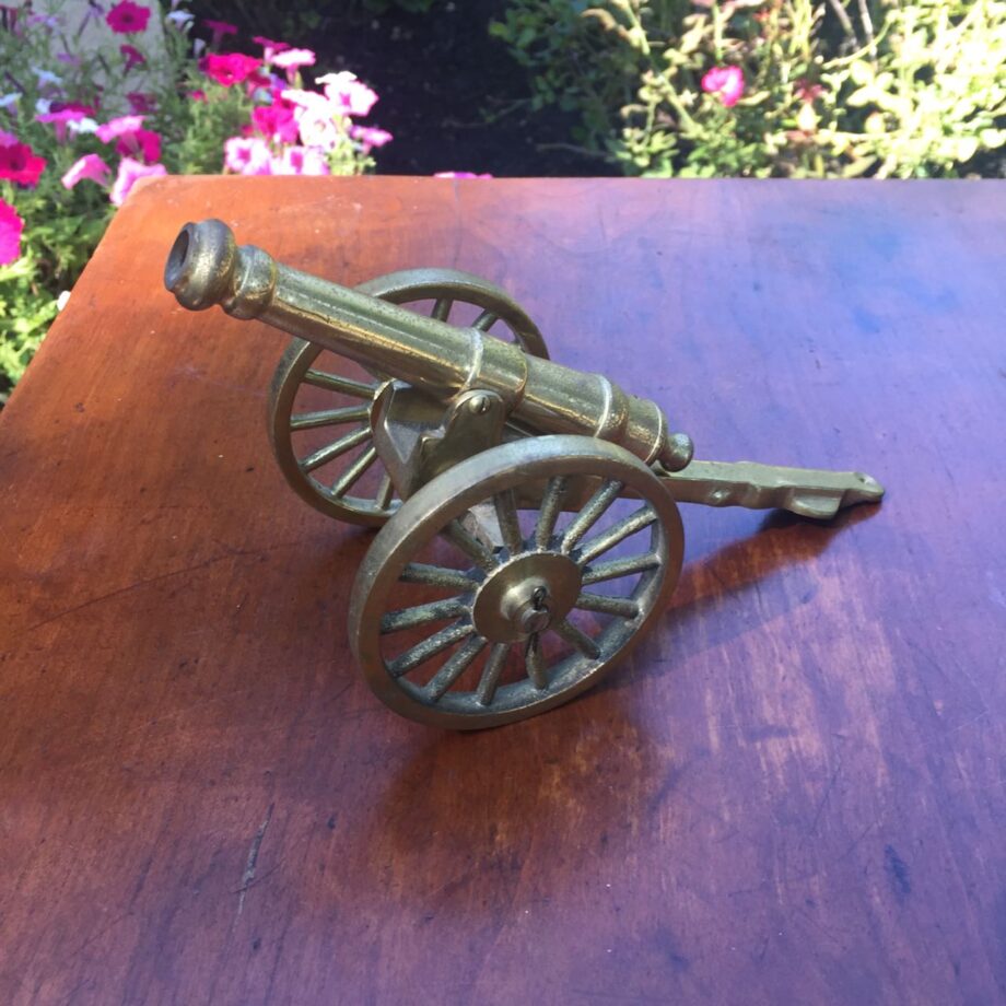 Small Brass Display Cannon
