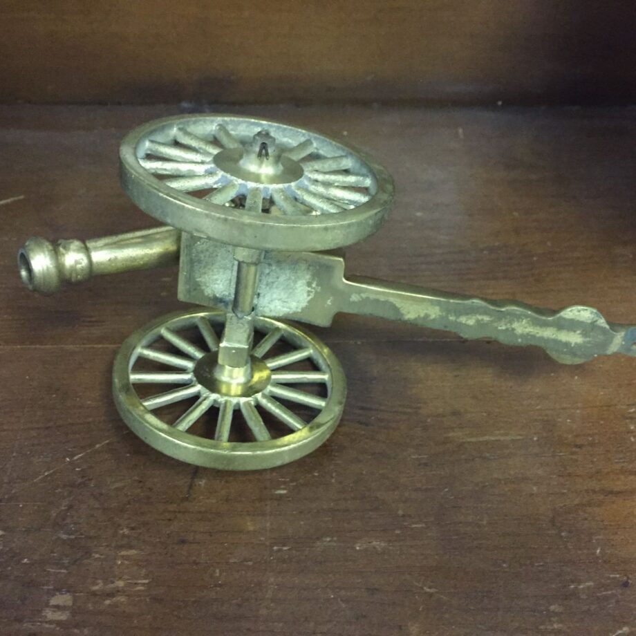 Small Brass Display Cannon