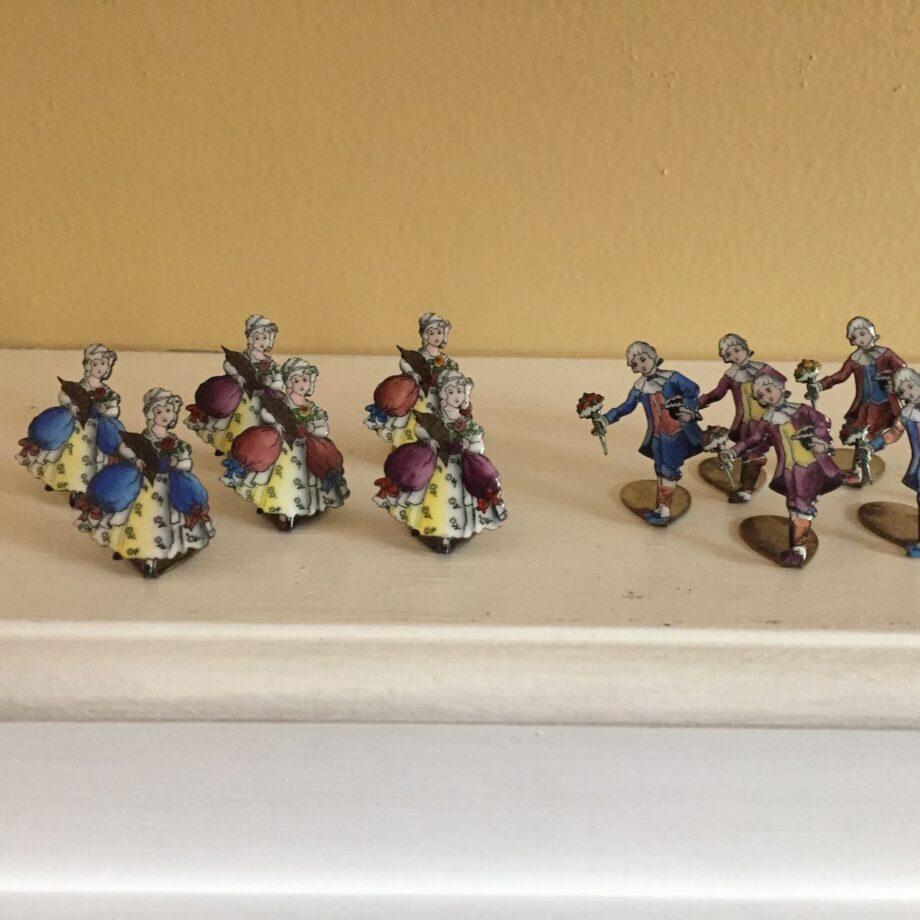 French Enamel Place Card Holders