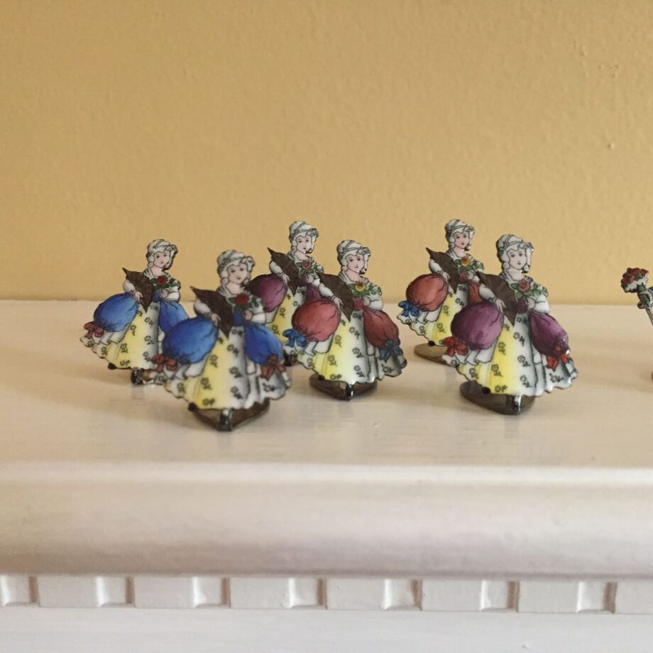 French Enamel Place Card Holders
