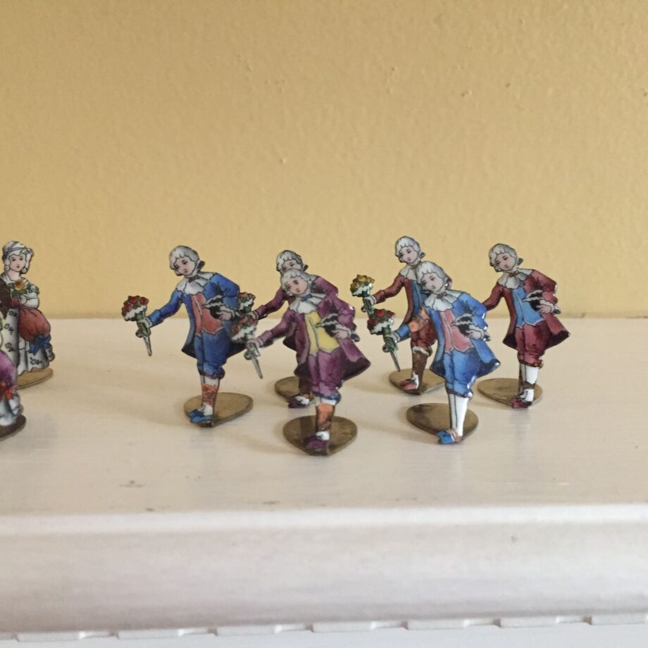 French Enamel Place Card Holders