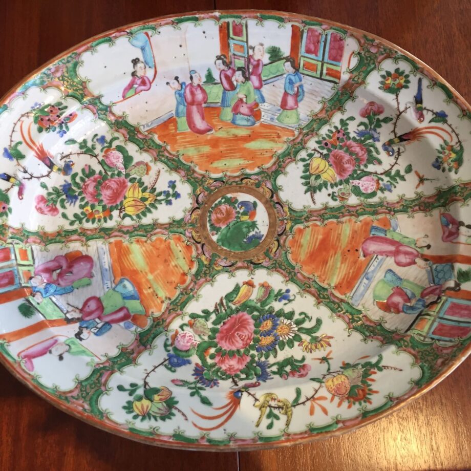 Huge Rose Medallion Platter