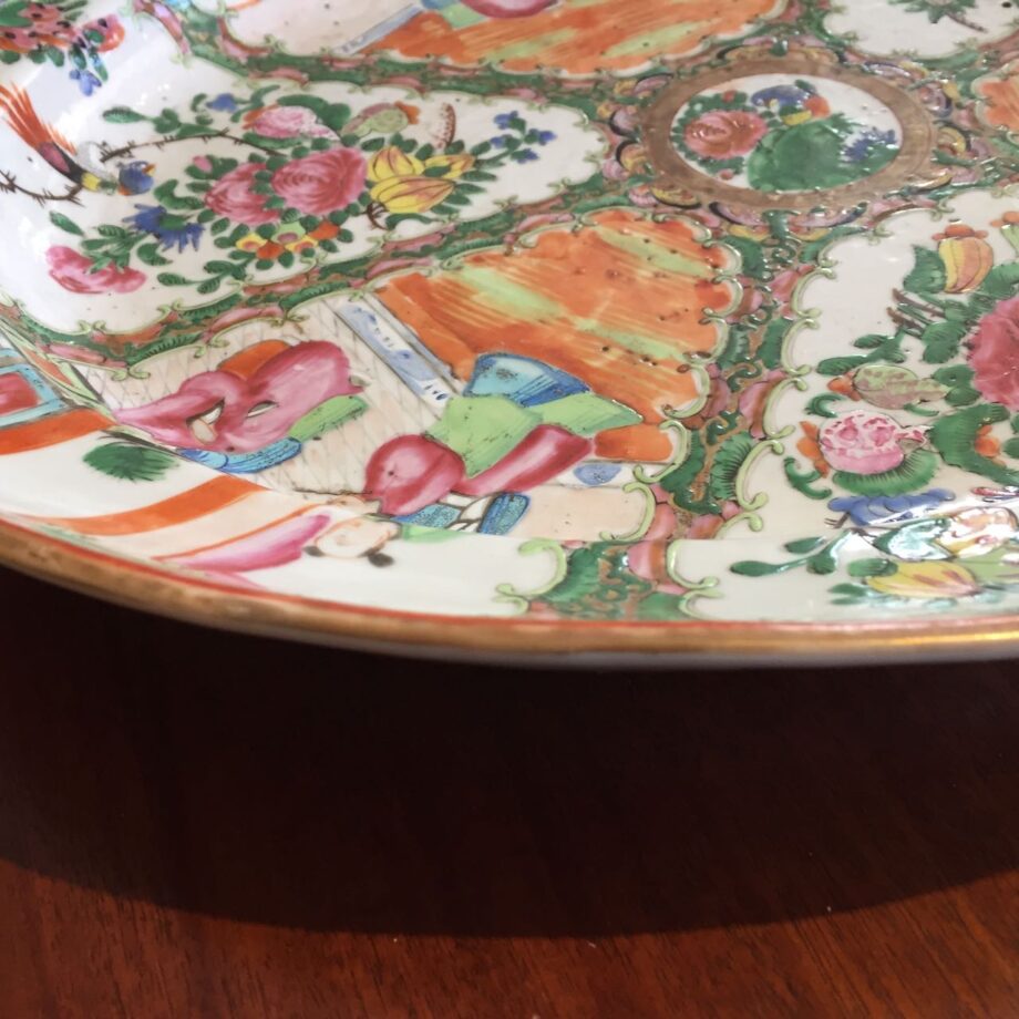 Huge Rose Medallion Platter