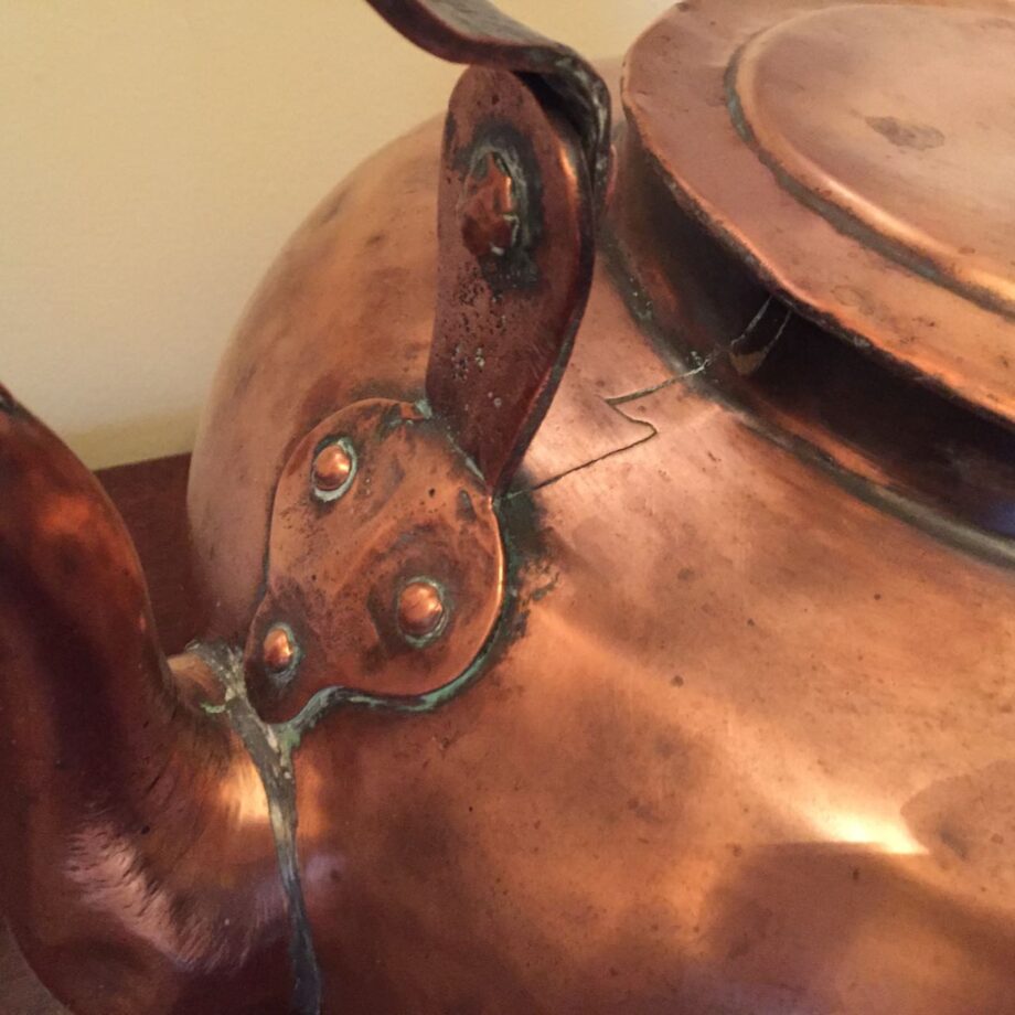 Enormous 18" Copper Teapot