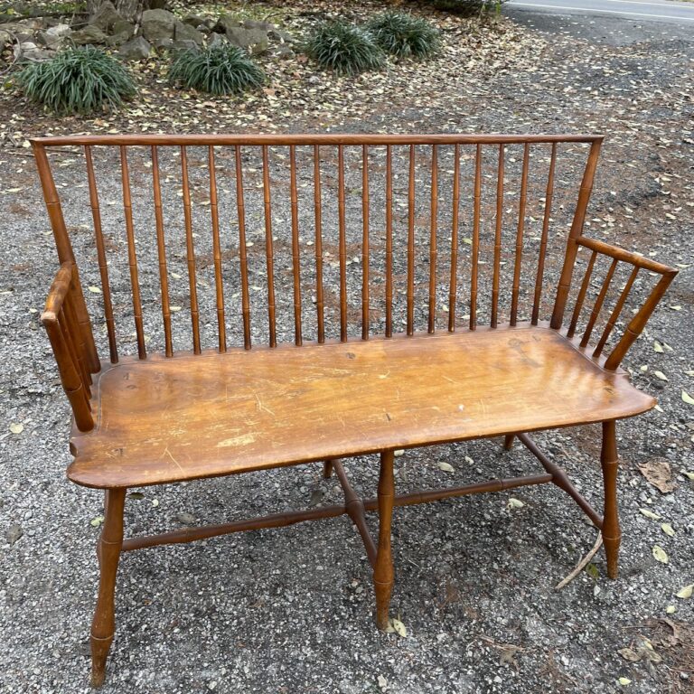 Antique Windsor Bench For Sale