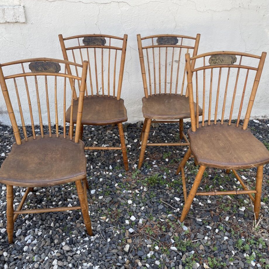 Matched Set Of Four Windsor Chairs