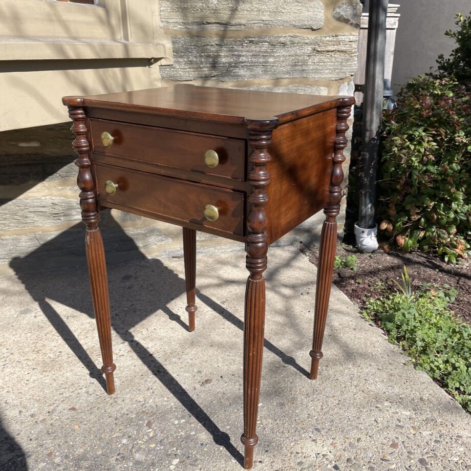 Fancy Sheraton Two Drawer Stand