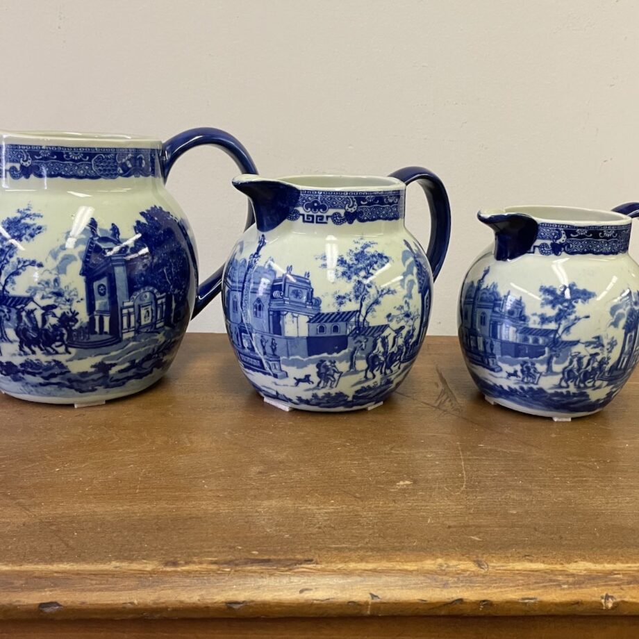 English Ironstone Graduated Pitchers