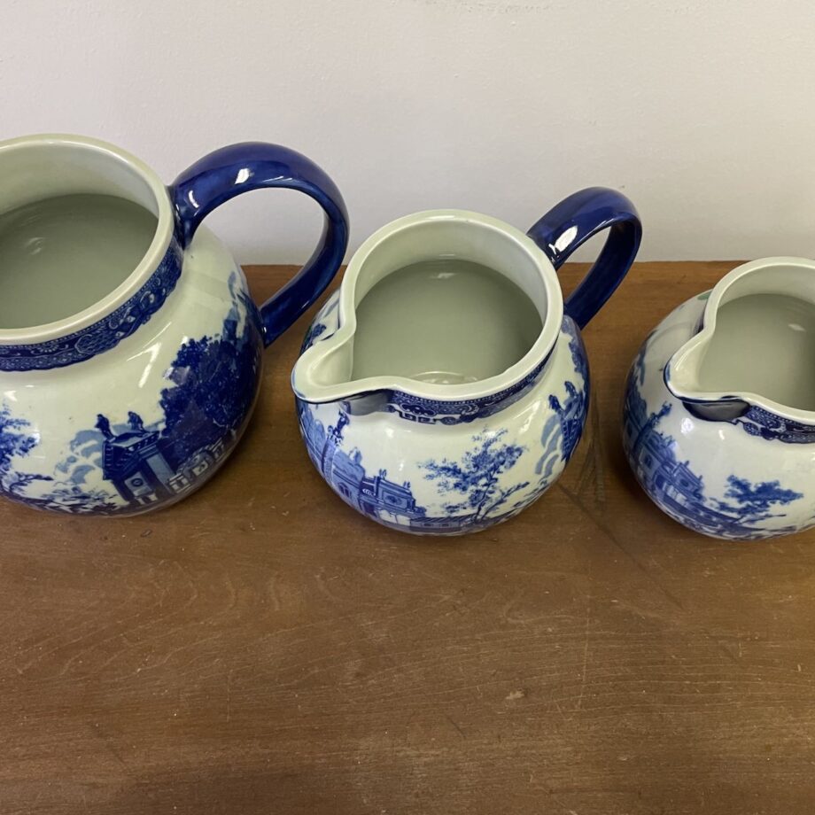 English Ironstone Graduated Pitchers