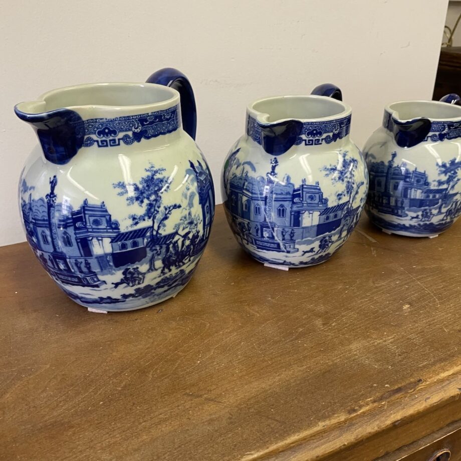 English Ironstone Graduated Pitchers