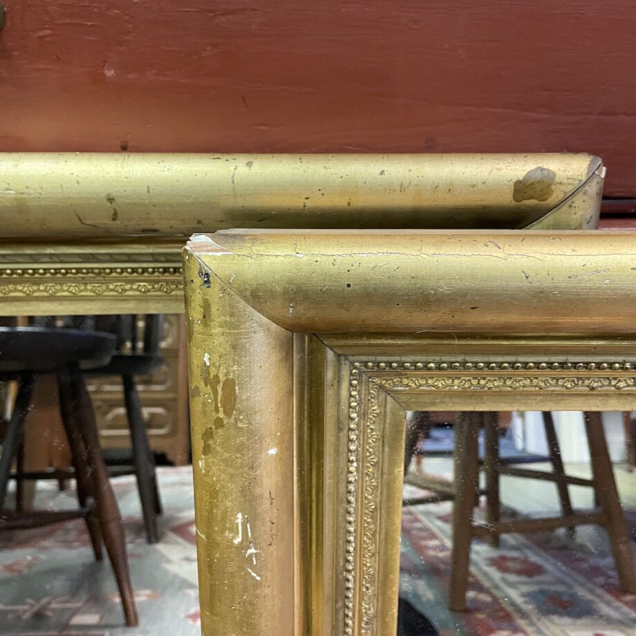 Matched Pair Of Gold Gilt Mirrors