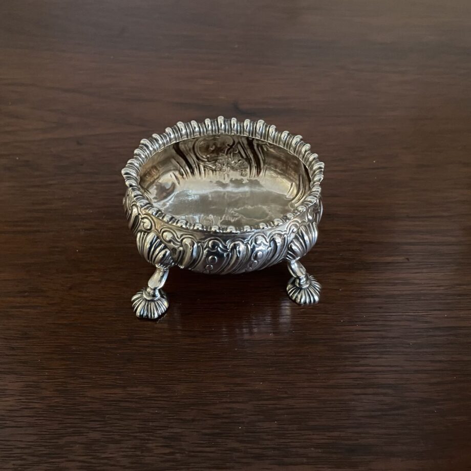 Sterling Silver Ornate Open Salt