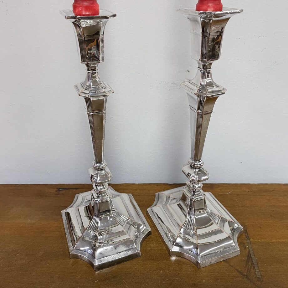 English Sheffield Candlesticks