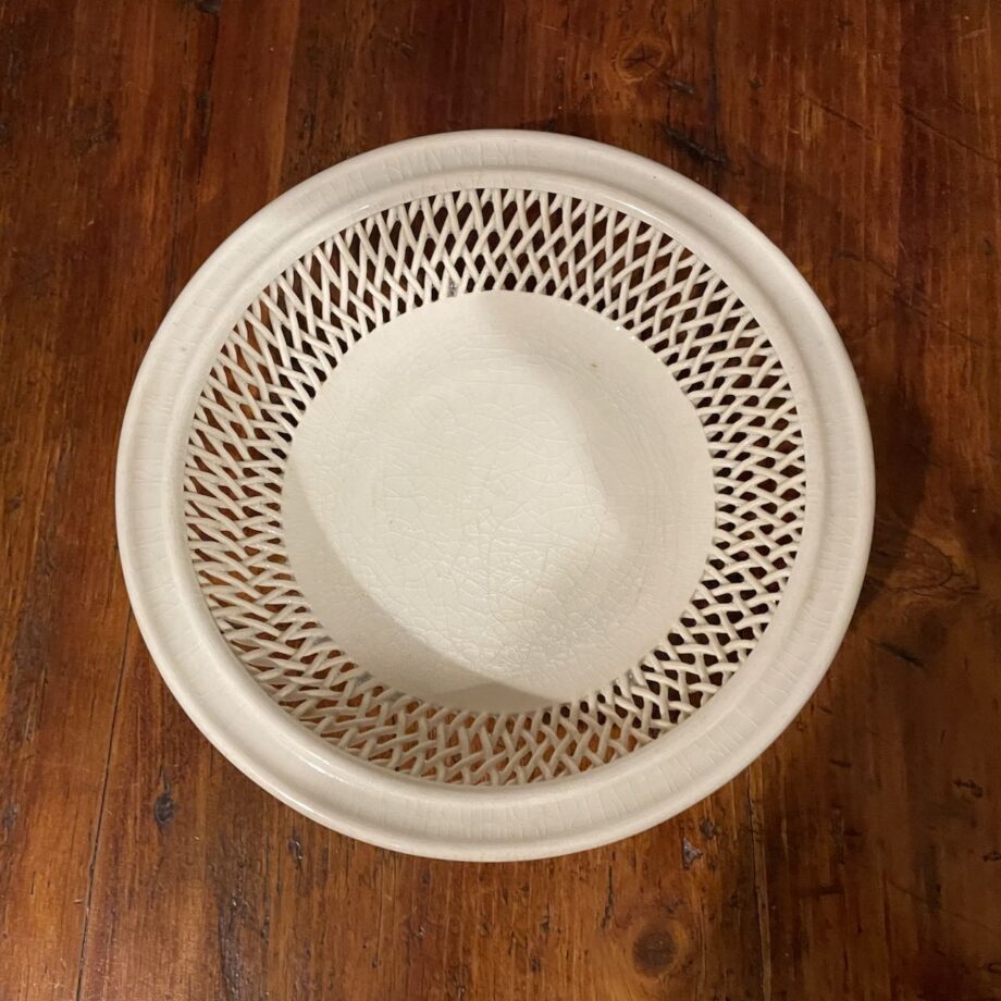 Creamware Woven Basket