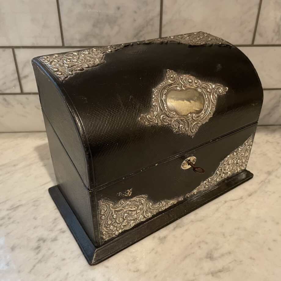 Leather Lift Top Letter Box