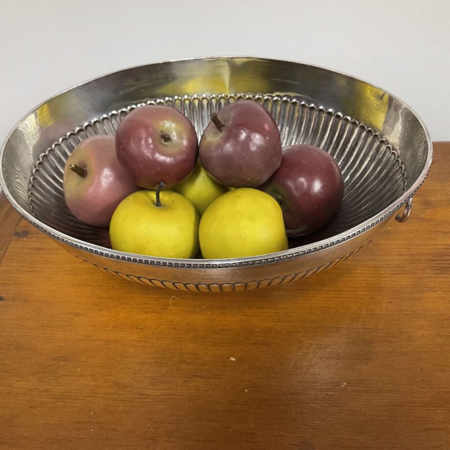 Oval English Sheffield Silver Bowl