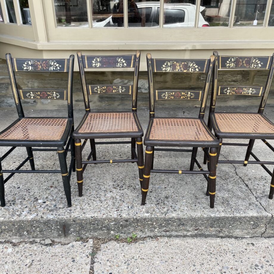 Matched Set Of Four Country Chairs