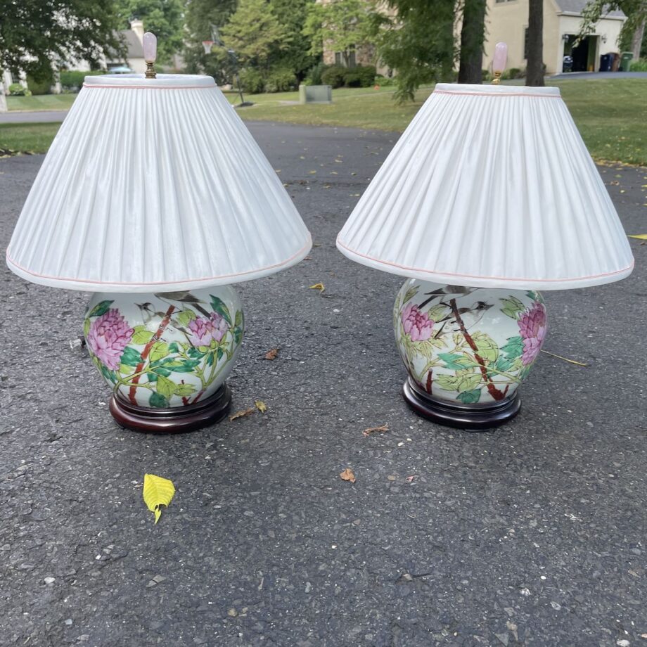 Matched Pair Of Asian Jar Lamps