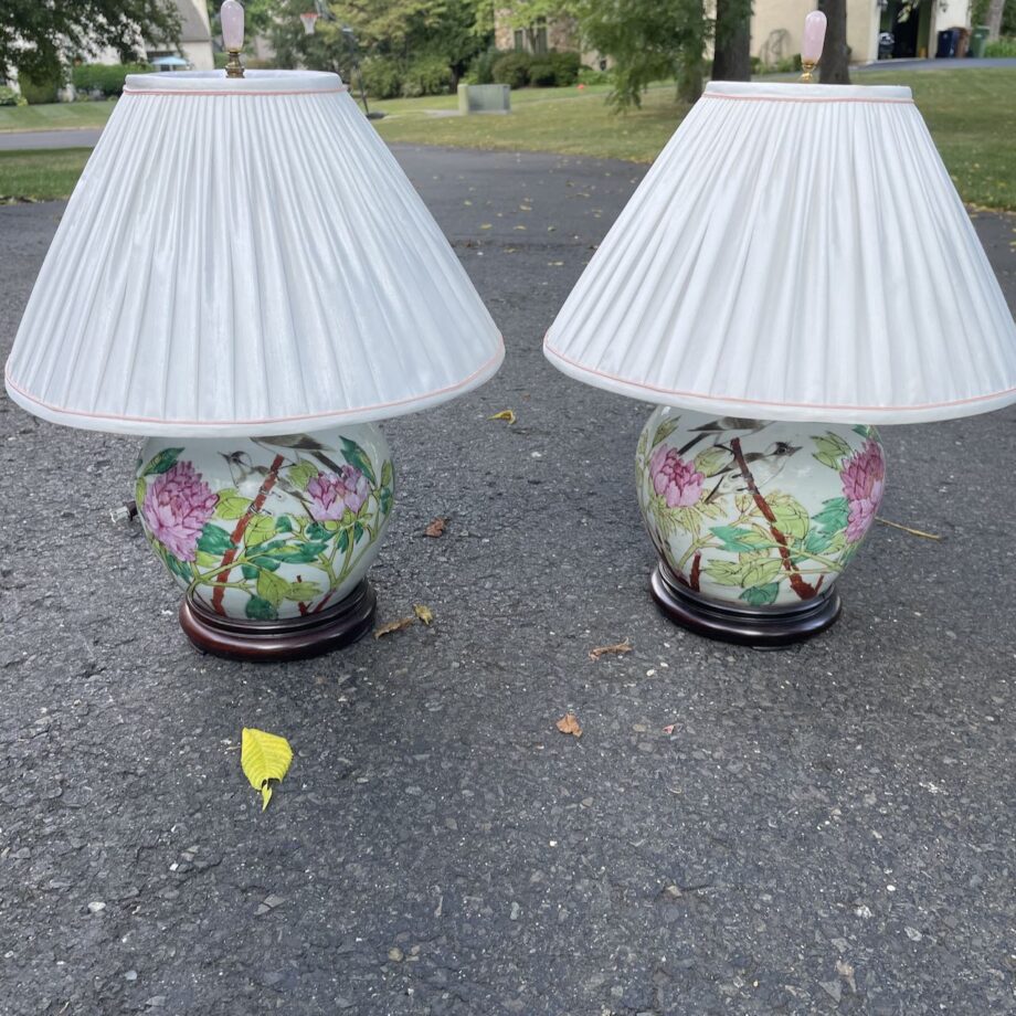 Matched Pair Of Asian Jar Lamps