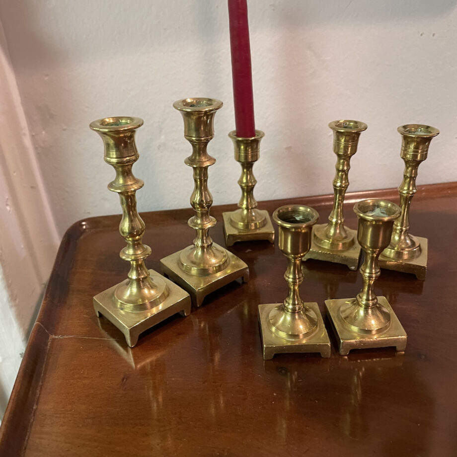 Miniature Brass Candlesticks