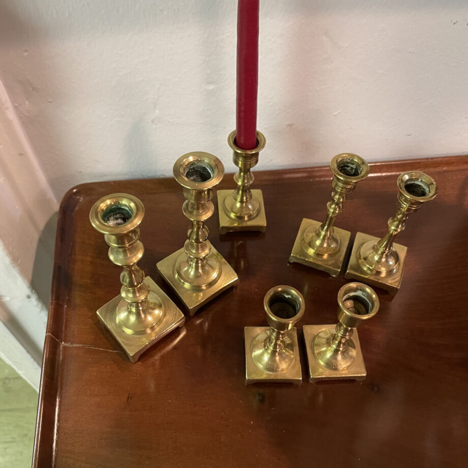 Miniature Brass Candlesticks