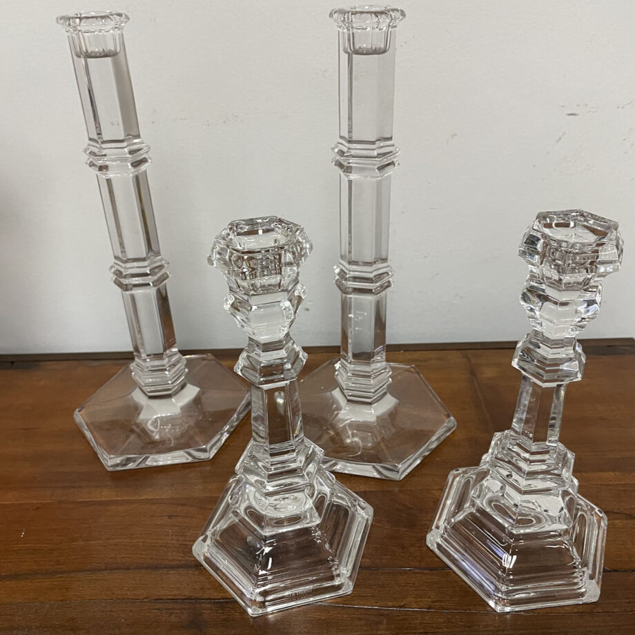 Tiffany Glass Candlesticks