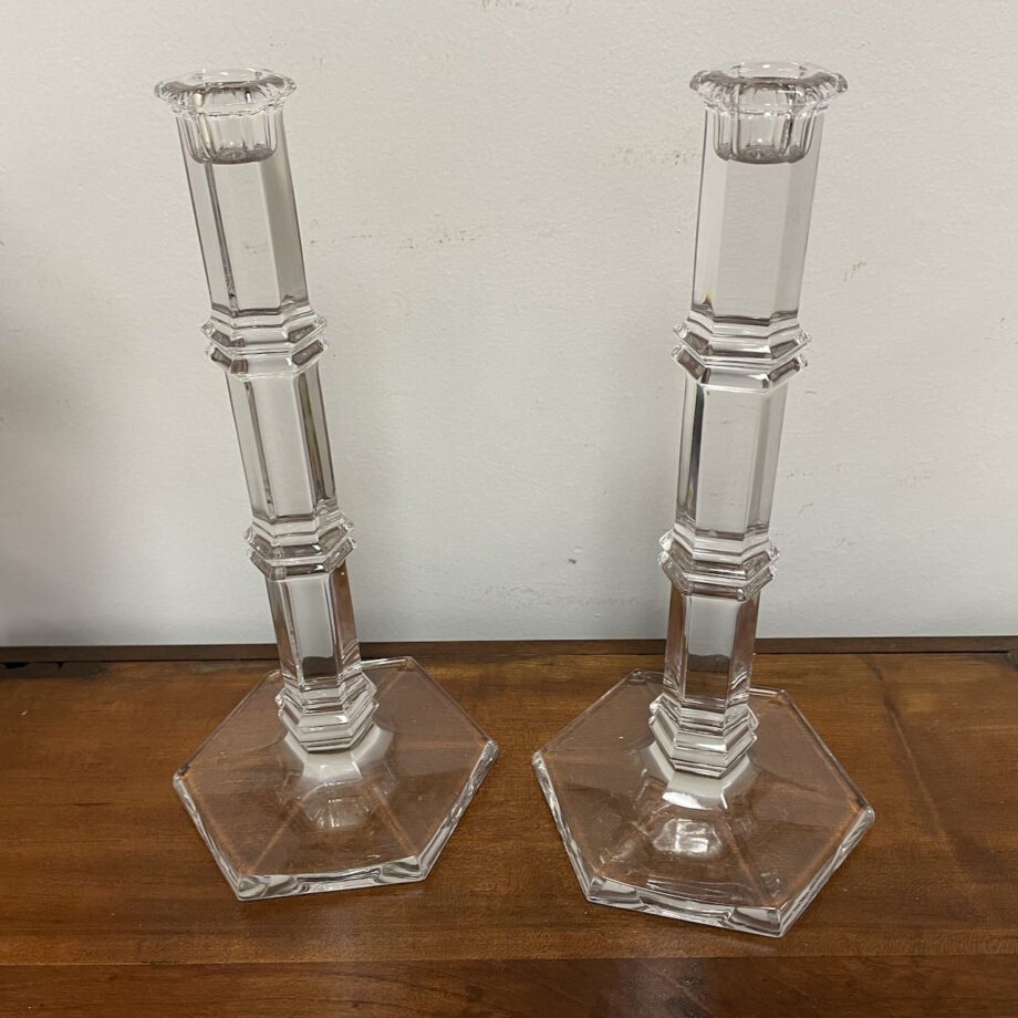 Tiffany Glass Candlesticks