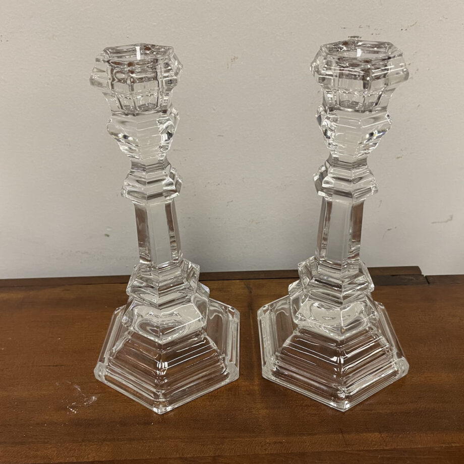 Tiffany Glass Candlesticks