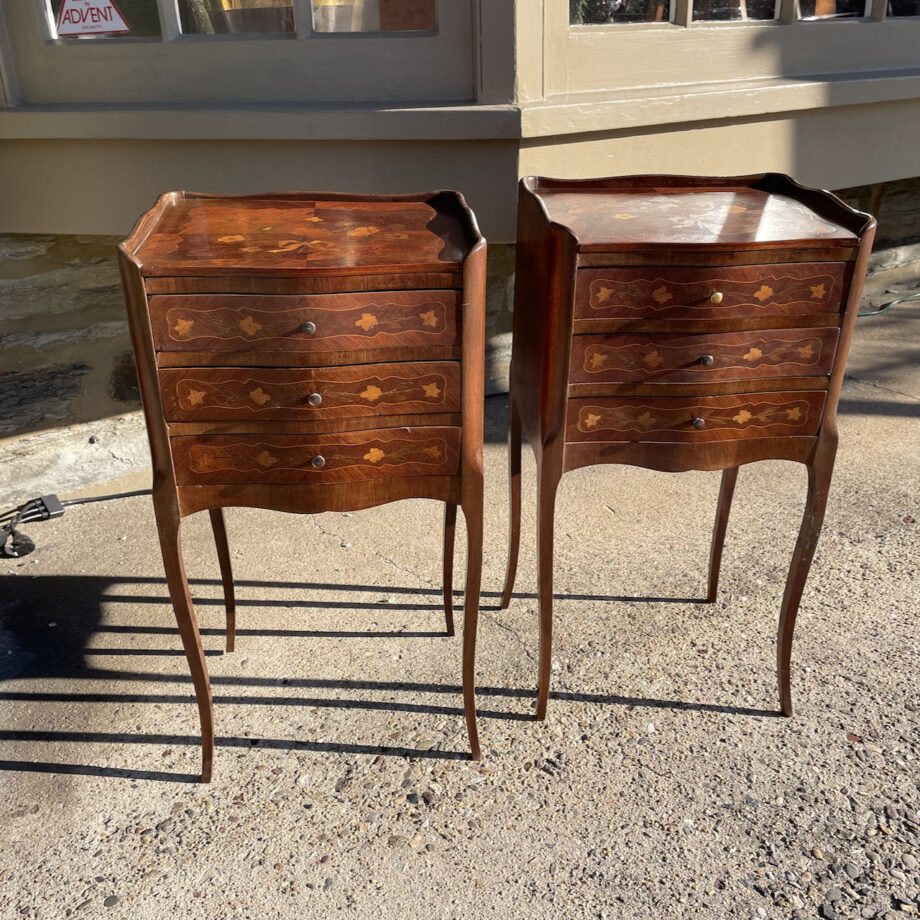 Matched Pair Of French End Tables