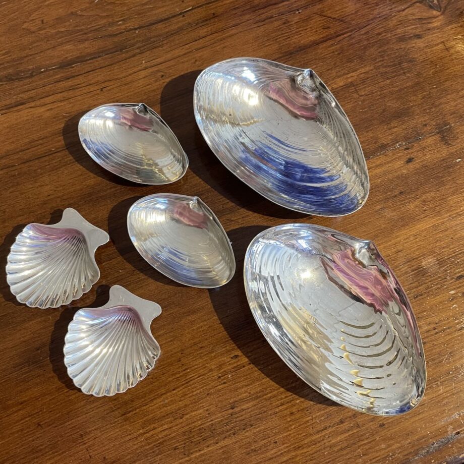 Silver Shell Dishes