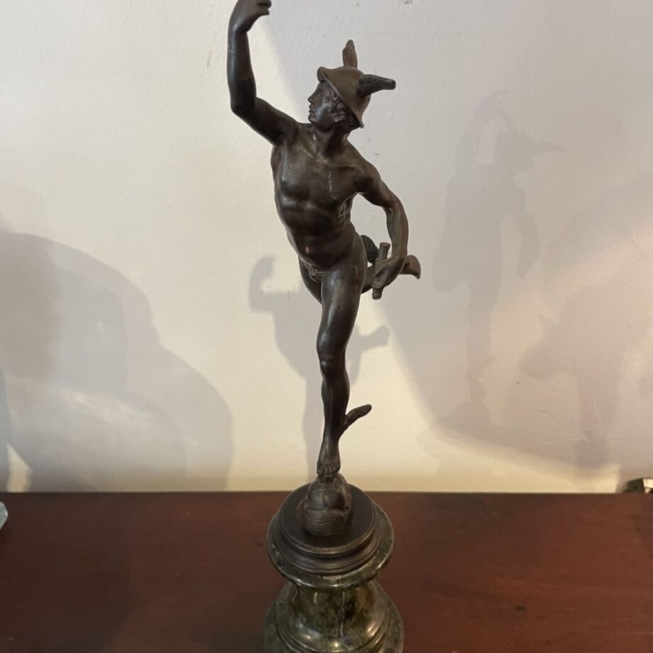 Bronze Mercury On Marble
