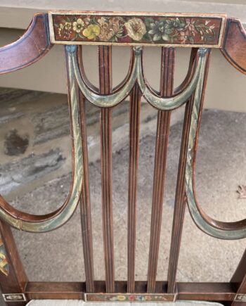 Pair Of English Painted Chairs