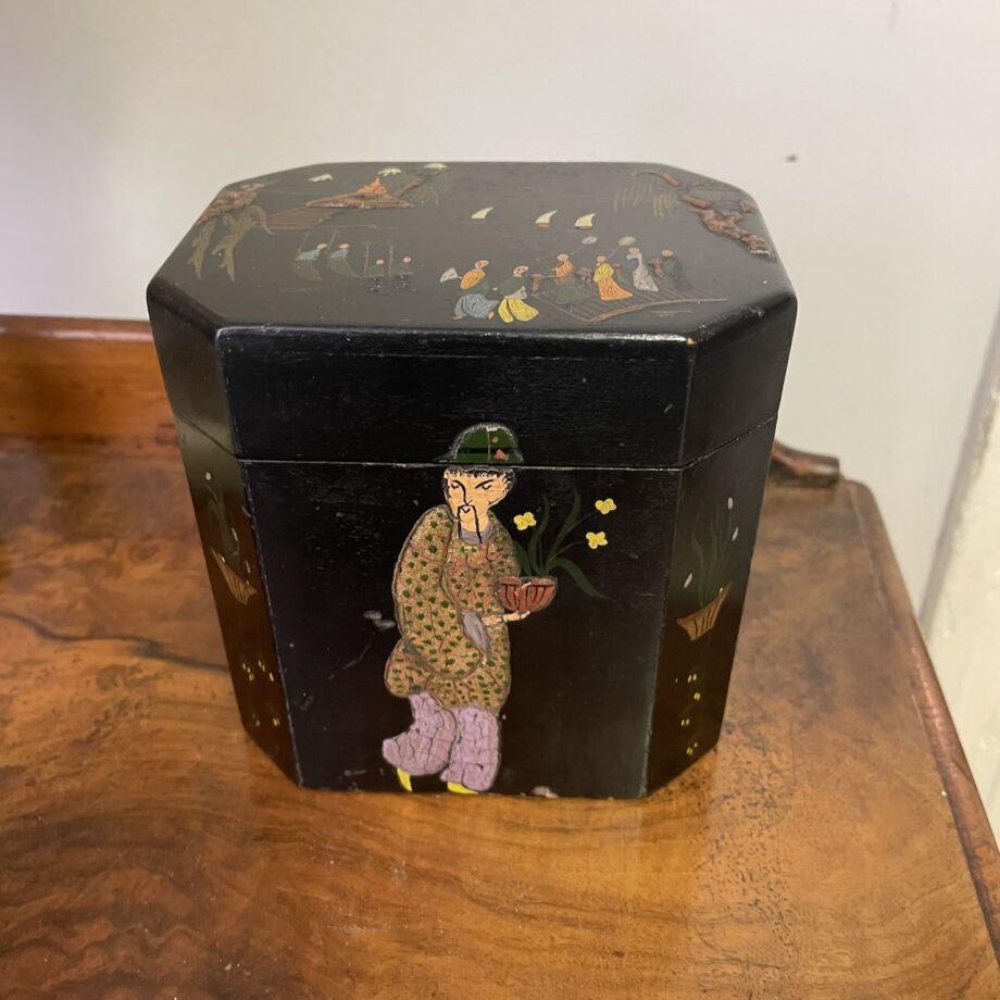 Painted Tea Caddy