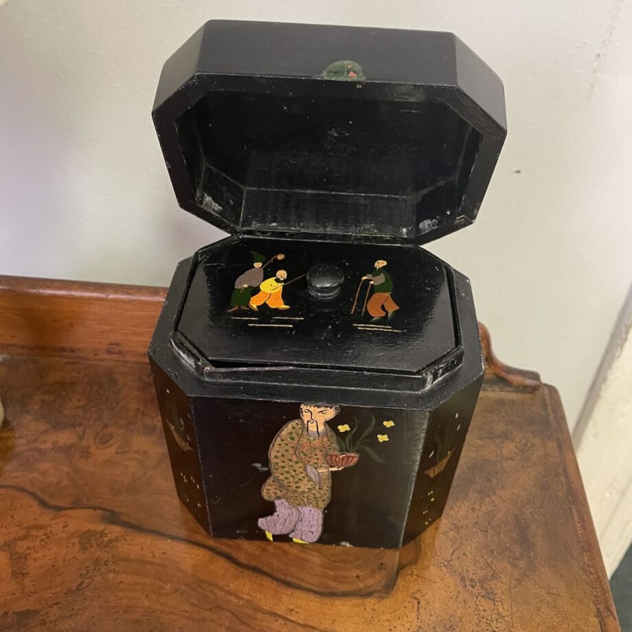 Painted Tea Caddy
