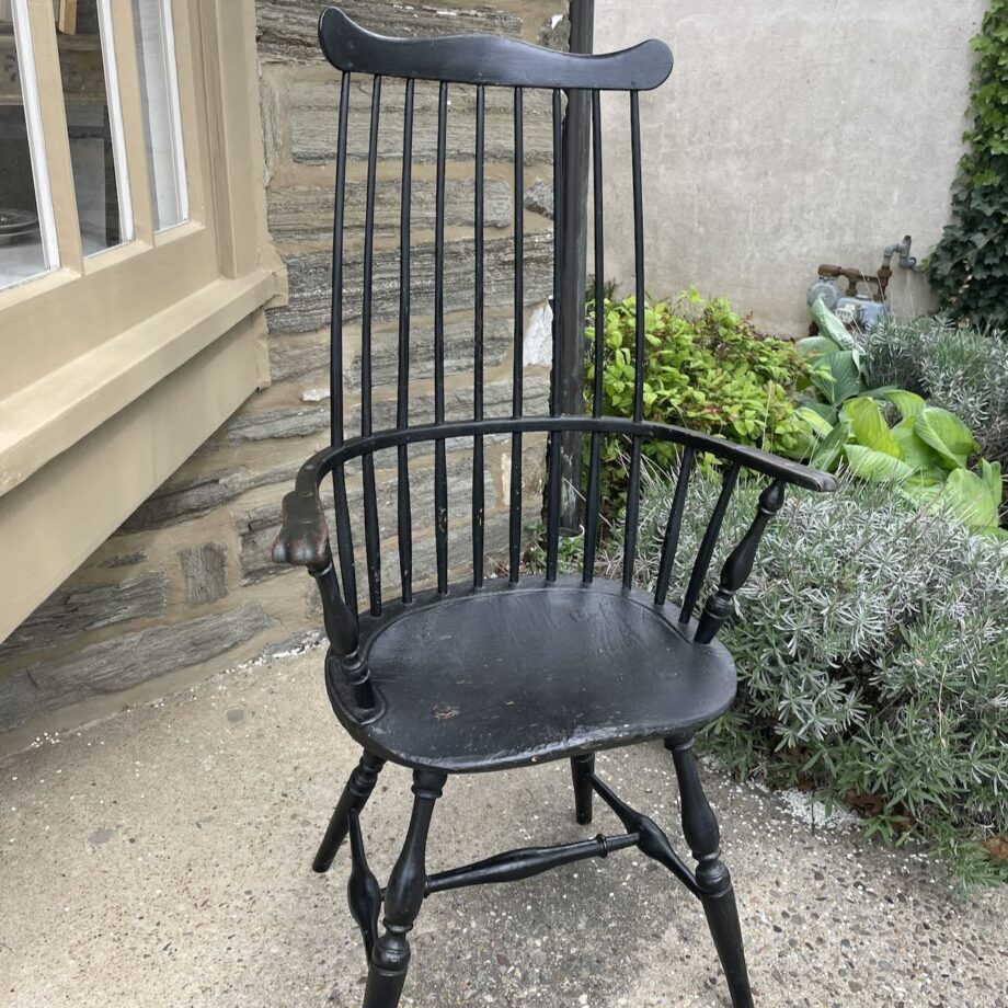Painted Comb Back Windsor Chair