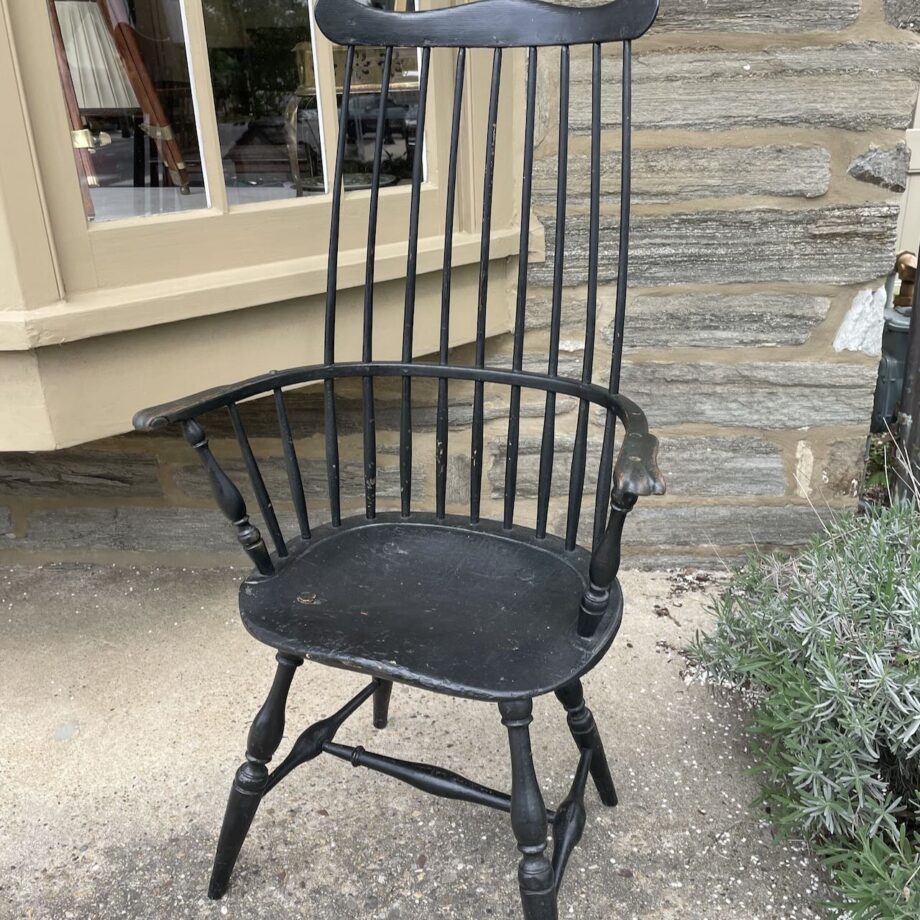 Painted Comb Back Windsor Chair